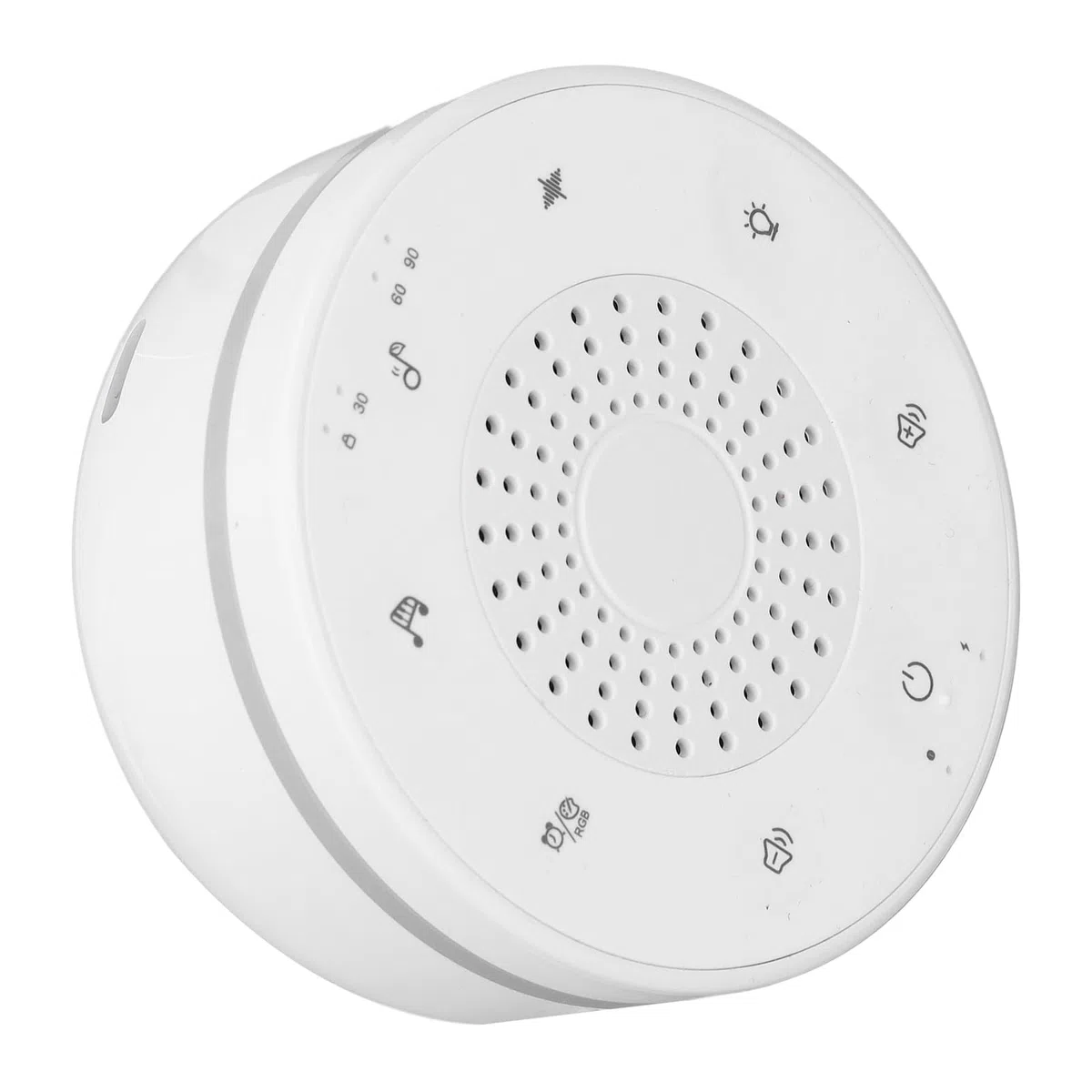 White Noise Maszyna oddychająca światło 30 Kootące dźwięki Timer Dorośli dzieci śpiące relaks