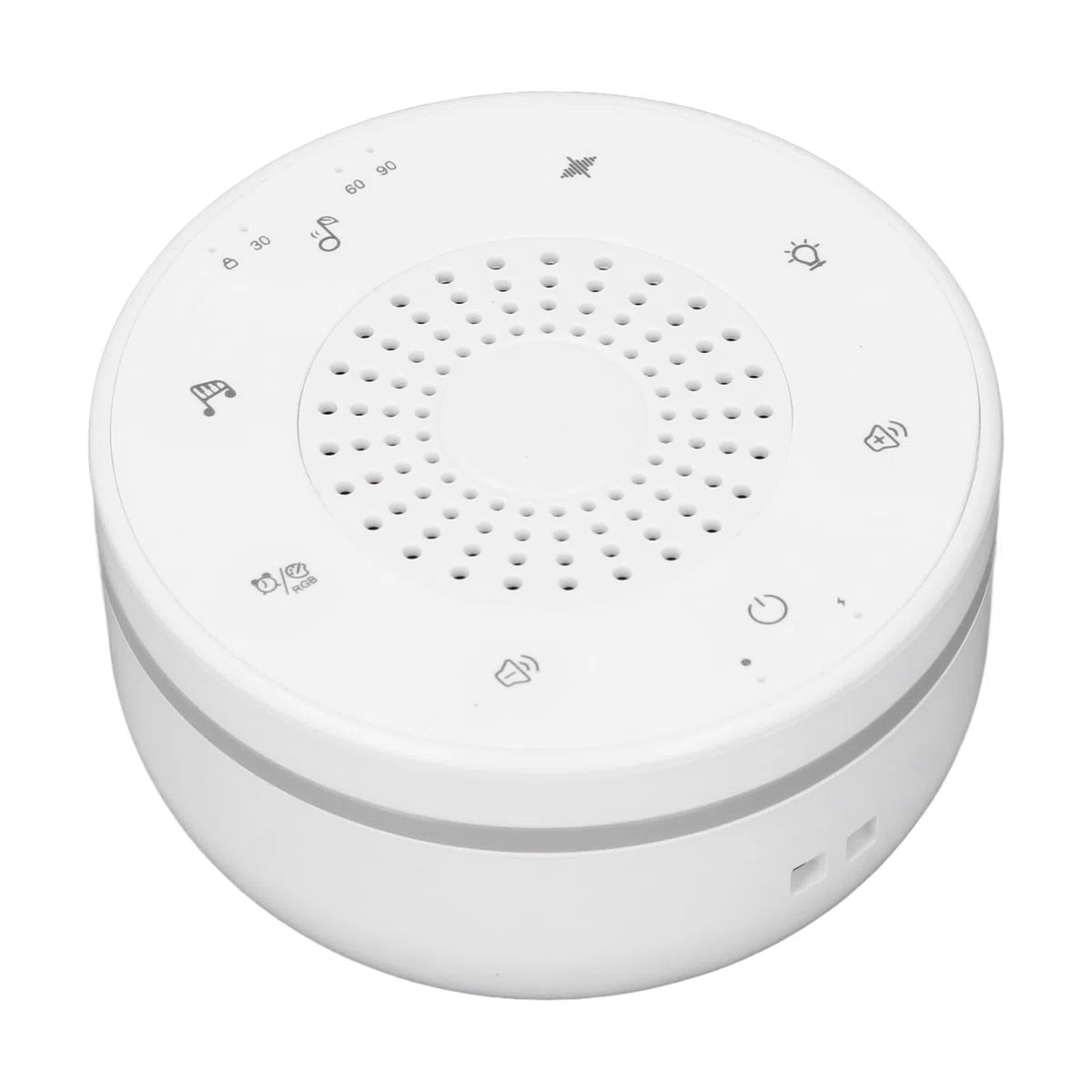 White Noise Maszyna oddychająca światło 30 Kootące dźwięki Timer Dorośli dzieci śpiące relaks
