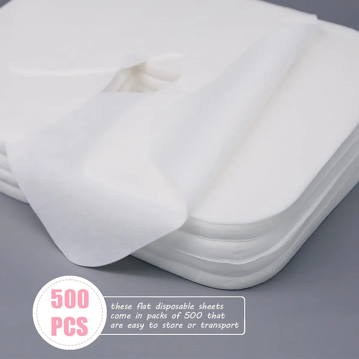 500 sztuk jednorazowych nakładek na zagłówek leżaka do masażu, chusty do nosa, leżanka do masażu 36 x 27 cm, pasuje do wszystkich leżaków do masażu, leżaków do masażu