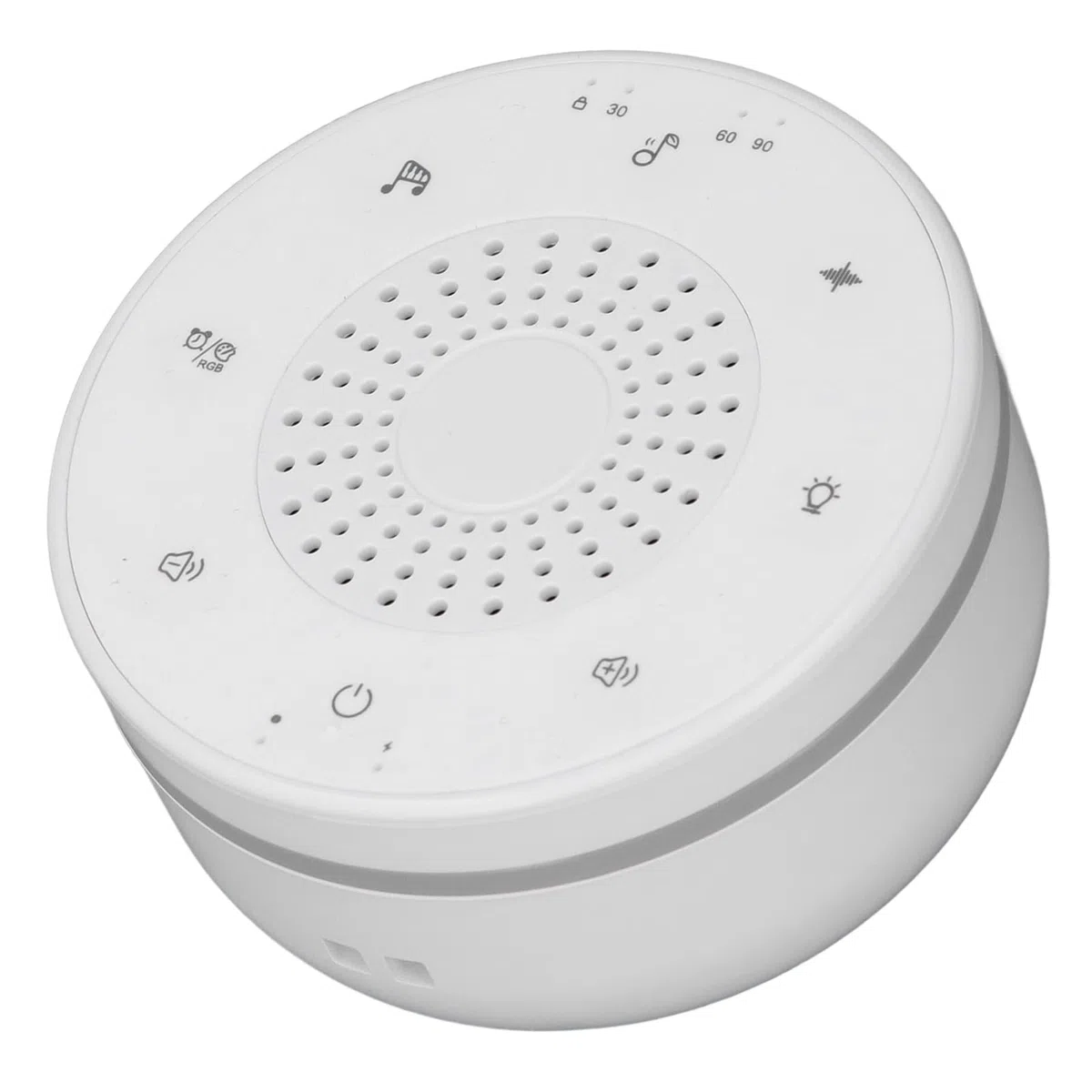 White Noise Maszyna oddychająca światło 30 Kootące dźwięki Timer Dorośli dzieci śpiące relaks