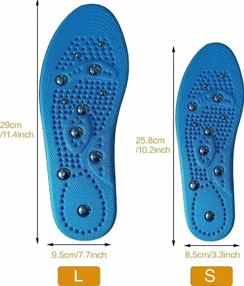 Wkładki, Przenośne wkładki do butów akupresurowych, wyszczuplające, ochraniacze na buty dla kobiet i mężczyzn(2 Pair,S(35~40))